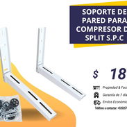 SOPORTE DE PARED PARA COMPRESOR DE SPLIT S.P.C - Img 57271294