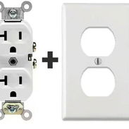 Tomacorriente 20 Amp 125V Con Tapa Blanca Sin Caja - Img 58412993