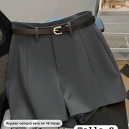 Short de vestir con cinto de mujer CA20 - Img 56078161