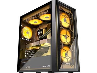 Super lindo.Chasis Gaming MUSETEX G07 Incluye 6 fanes ARGB - Img main-image-44362853