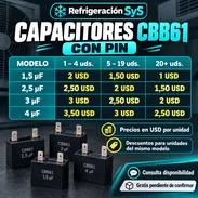 Capacitores CBB61 con pin | 1,5 · 2,5 · 3 · 4 µF - Img 58272070