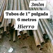 Tubos de Hierro 1pulgada 6metros - Img 55749411