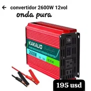 Convertidor de corriente de baterías de 12V a 110V para las casas. - Img 55650336