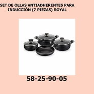 SET DE OLLAS ANTIADHERENTES PARA INDUCCIÓN (7 PIEZAS) ROYAL - Img 55729395