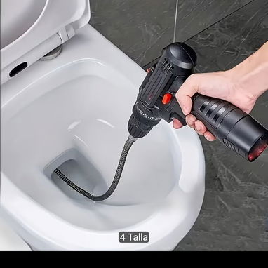 Kit de Serpiente de Drenaje para Taladro. ¡Destapa tuberías como profesional! NO incluye taladro. - 2/10
