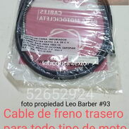 CABLE DE FRENO TRASERO PARA MOTOS 2.15CMS DE LARGO - Img 45999579
