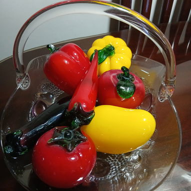 Lindo Adorno con frutas de cristal - Img 125125420