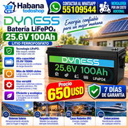 Batería Dyness LiFePO₄ 25.6V 100Ah NUEVAS EN CAJA !!! - Img 56385109