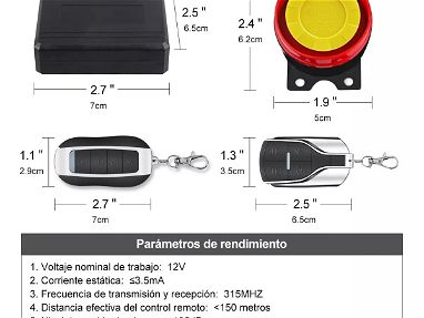 Alarma Antirrobo P/moto Encendido A Distancia Control Remoto. Nueva en caja. - Img 53190915