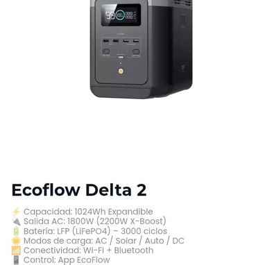 EkoFlow🔋 Todos los modelos⚡Delta 2 | Delta 3, Classic, Plus, Max | Delta Pro | Delta Pro 3 | Y muchísimo más - 2/4