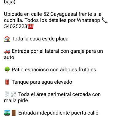 Se vende casa 🏡 ubicada en la calle 52 Municipio Caimito provincia Artemisa - 2/3