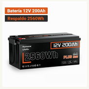 Stock: BATERIA HUMSIENK PLUS LIFEPO4 12V 200AH 2560WH PARA RESPALDO EN CASA CON BMS 250A - Img 58478872