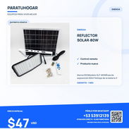 Lampara con panel solar para exteriores - Img 56634697