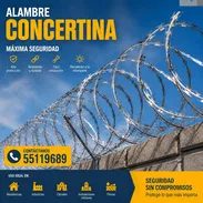 Alambre de concertina doble cuchilla acero inoxidable - Img 57640998