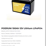 batería 12v 100ah lifepo4 - Img 57034283