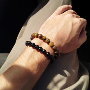 Pulsera de onix y Pulsera de ojo de Tigre 🐯 - Img 51761533