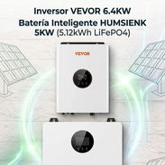 🔋⚡ RESPALDO ELÉCTRICO PARA TU HOGAR KIT INVERSOR + BATERÍA DE LITIO 🔌 Inversor VEVOR 6.4KW — 110-220V 🔋 Batería In - Img 57727454
