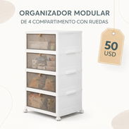 DE 4 COMPARTIMENTO CON RUEDAS / ORGANIZADOR MODULAR - Img 54881541