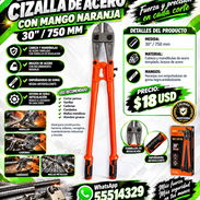 CIZALLA DE ACERO CON MANGO NARANJA 30" / 750 MM, NUEVA EN SU CAJA CON ENTREGA DE FACTURA . VARIEDAD DE PRODUCTOS - Img 57861804