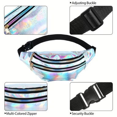 🍑Riñonera Holográfica para Mujer – Bolso Multiforma🍑 - 6/10