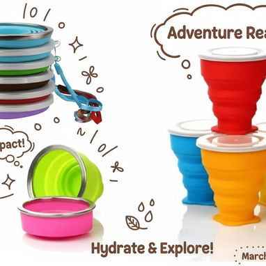 Vaso esterilizador taza de viaje plegable para bolso compatible con microondas ideal para maternidad y gestión con bebés - Img 117857184