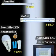 Lámparas LED de 20' (Doble y sencilla), Bombillo LED recargable 15W - Img 56942608