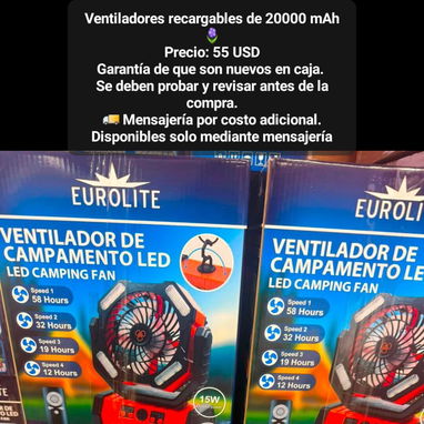 Ventilador recargable F6 de 20000 mah (3 modelos) Oferta por tiempo limitado !!! - 3/3