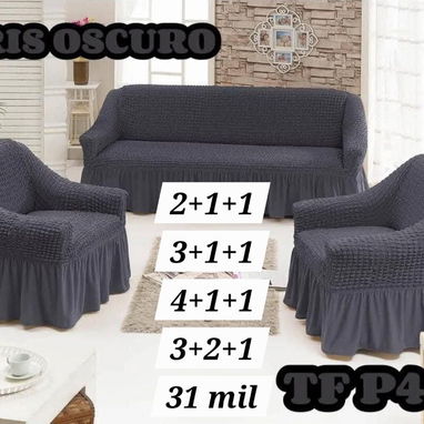 🔖Forros para muebles 2+1+1, 3+1+1, 4+1+1 y 3+2+1 - Img 122967591