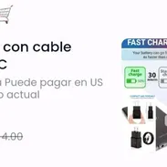 GANGAA Cargador carga rápida con cable USB-tipo C - Img 55461294