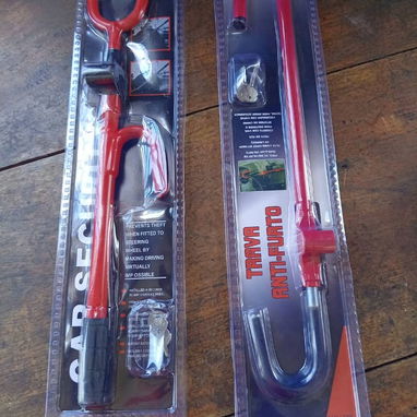 Tranque de timón antirrobo para carro. Nuevo en caja con sus llaves - Img 102190011
