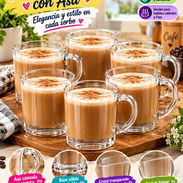 Set de 6 tazas ideales para café con leche o té 10 USD - Img 57747573