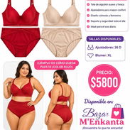 Conjunto de ajustador y blumer talla plus - Img 56751726