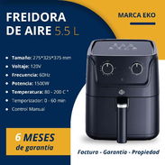 Freidora De Aire De 5,5 L EKO. Con Propiedad Y Garantía - Img 51860229