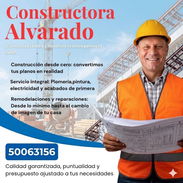 CONSTRUCTORA ALVARADO /Construcción desde cero/Remodelaciones y reparaciones/Plomería, electricidad, pintura - Img 55343984