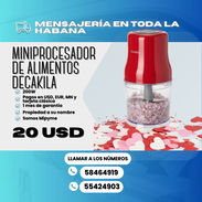 🔴 MINI PROCESADOR DE ALIMENTOS ⭕ DECAKILA 🪫 200 W 💲20 USD - Img 53146894