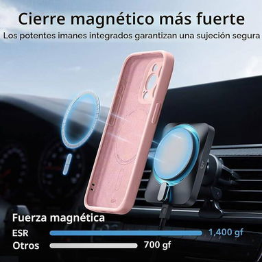 🪷ESR Funda para iPhone 15 Pro con MagSafe – Rosa🪷 - 2/6