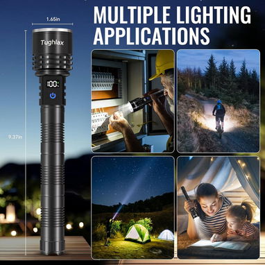 🔦 LINTERNA TUGHLAX TL004 RECARGABLE LCD 5 MODOS ZOOM LED – ENVÍO DISPONIBLE + GARANTÍA - 8/8