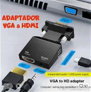 Adaptador VGA a RCA USB 3.0 a HDMI -- USB 3.0 a VGA -- VGA a HDMI -- HDMI a VGA + Cable de Audio Incluido - - Img 44204790
