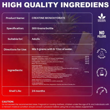 Creatina Monohidratda 60 Servicios 16USD - 2/2