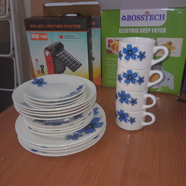 Vajillas de cerámica 20 piezas/Juego de platos hondos llanos tazas - Img 122303164