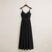 Vestido Maxi de Lino con Detalle Torcido y Cutout - Cupshe 25 - Img 56960726