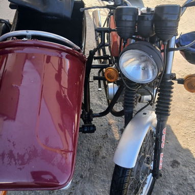 MZ-ETZ-250 alemán 🇩🇪🏍️ con Sidecar - 3/4