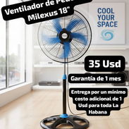 Ventilador de Pedestal Milexus 18", Garantía de 1 mes, Entrega por un mínimo costo adicional para toda La Haban - Img 53011286