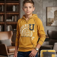 Sudadera "Universal Studios" - Estilo Varsity Mustard 16usd mensj disp vedado - Img 56008148