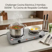 ♨Cocina eléctrica Challenger 2 hornillas 1500w♨ - Img 58111964