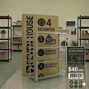 Estantería Modular Metálica SteelSmart con 4 Baldas 160kg 145x30x70cm - Img 54599931
