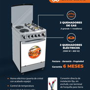 Cocina/Estufa híbrida Eon ( horno eléctrico, 2 quemadores de gas y 2 eléctricos) - Img 57756454