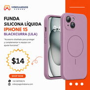 Miracase Funda Silicona Líquida iPhone 15 – Blackcurra... | videojuegoshabana.com - Img 55829378