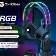 Audifonos gamer onikuma x15 pro rgb nuevo en su caja - Img 45526426