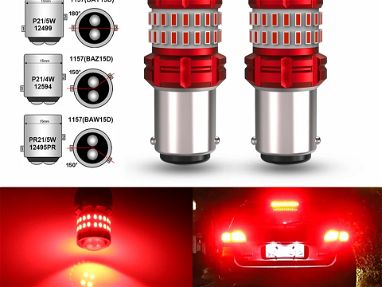 Bombillos LED ( potentes) para luz de marcha atrás y de frenos(stop) para autos y motos - Img main-image